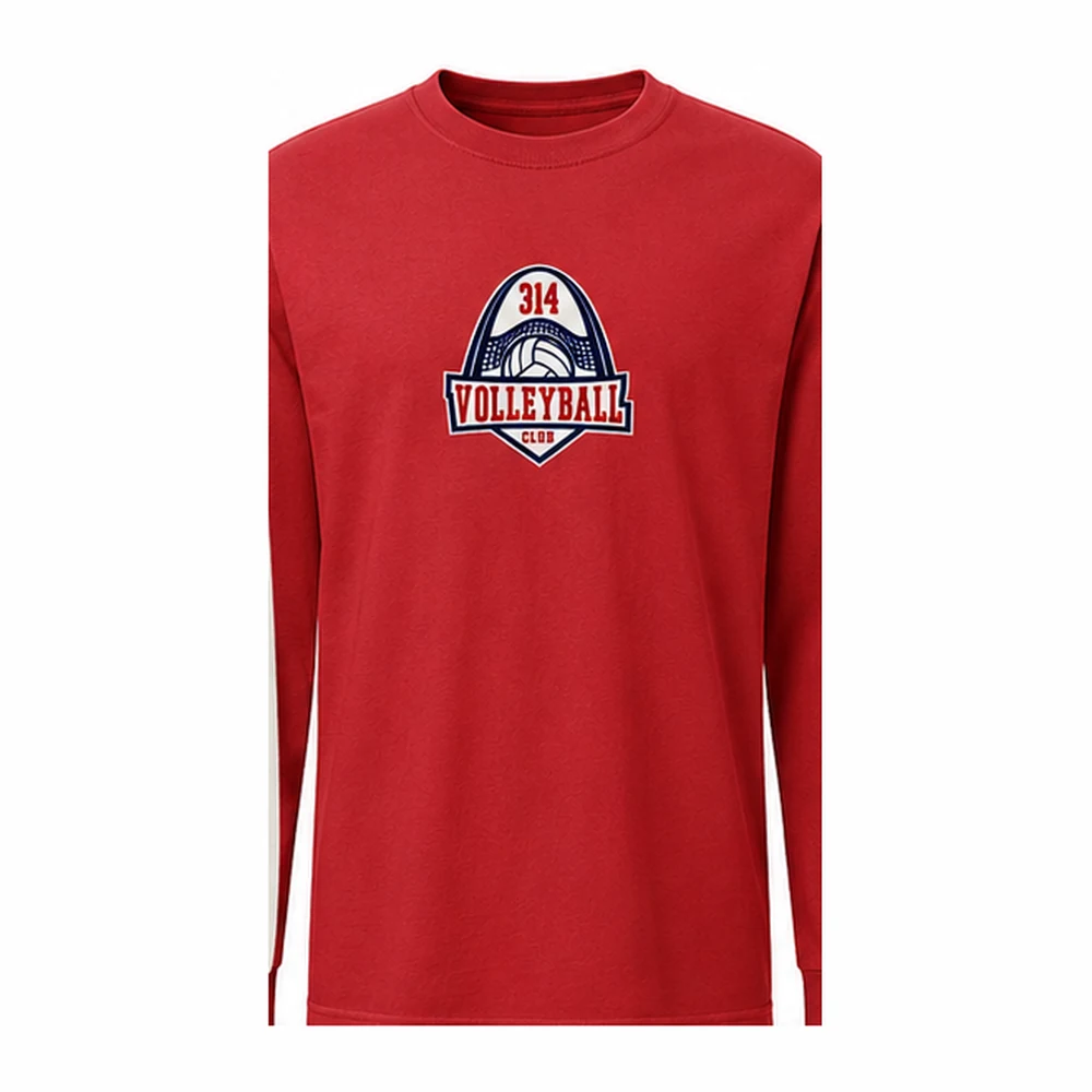 Red 314 Volleyball Club long-sleeve shirt