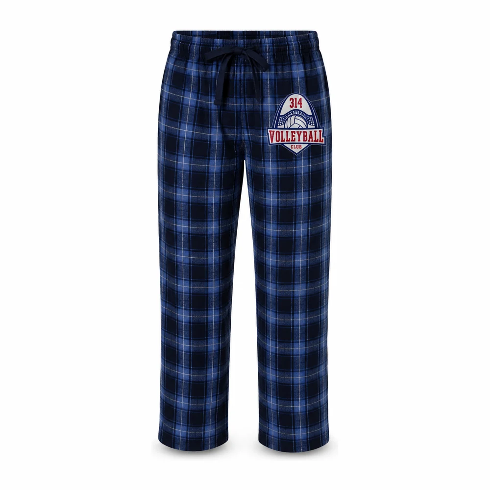 314 Volleyball Club plaid lounge pants